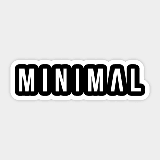 Minimal text design Sticker